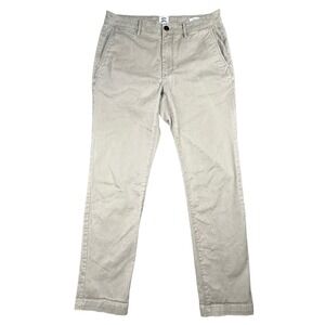 Flint and Tinder 365 Pants Mens 32x30 Tan Slim Fit Chino Khaki Stretch Cotton